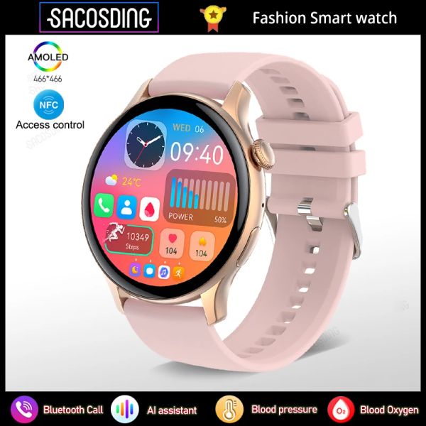 Relojes Sacosding Smartwatch Women 466*466 AMOLED 1.43 