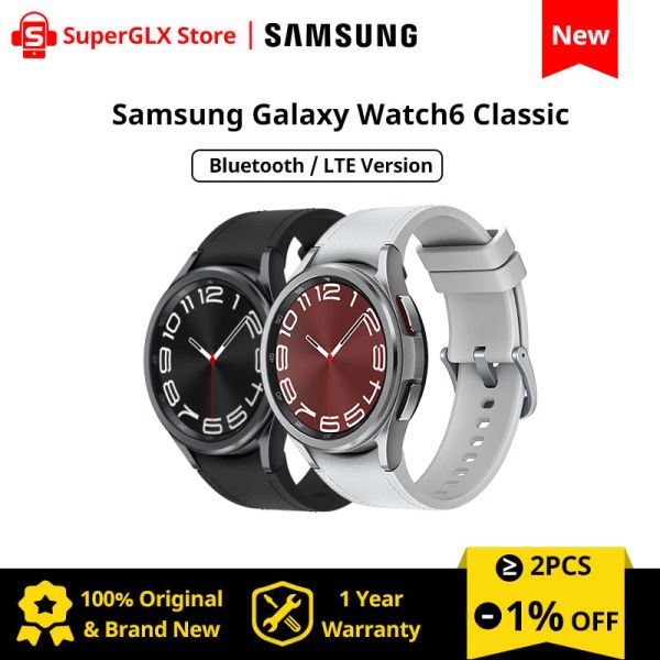 Relojes Samsung Galaxy Watch 6 Classic 43/47 mm Smartwatch SUPER AMOLED Medición de presión arterial Medición Fitness Watch para Galaxy S23