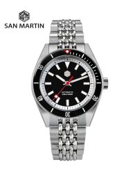 Montres San Martin New 39,5 mm Diver Watch Watch Fashion Luxury NH35 Automatic Men Mechanical Watches Sapphire Imperproof 200m Sn0115 Reloj