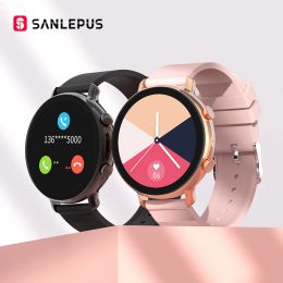 Montres Sanlepus ECG + PPG Smart Watch Dial appelle 2022 NOUVELLES MEN FEMMES STRAPPERPHER SMARTWATCH CAROD SAXE MONITEUR POUR SAMSUNG Android iOS
