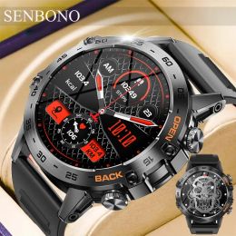 Montres Senbono K52 Men de montre intelligente robuste Bluetooth appelez 24h Heart Watches Sports Fitness Tracker Smartwatch pour Android iOS