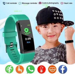 Montres Silicone enfants montre intelligente enfants Smartwatch Fitness Tracker pour garçons filles horloge intelligente Sport étanche enfant SmartWatch