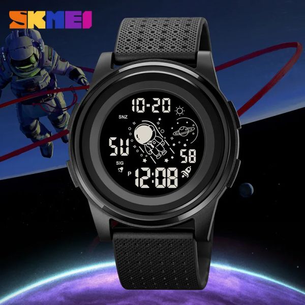 Relojes SKMEI para hombre, reloj Digital multifuncional con cuenta atrás, relojes de pulsera impermeables de 50 M, relojes deportivos para hombre