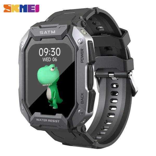 Relojes Skmei Smartwatch 1,71 pulgadas Pantalla grande Deportes al aire libre Bluetooth Fiess Tracker Ip68 Reloj inteligente resistente al agua para hombres para Android Ios