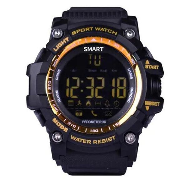 Montres montre intelligente Bluetooth étanche IP67 5 ATM Smartwatch Relogios podomètre chronomètre montre-bracelet montre de Sport pour iPhone Android Phon