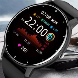 Regarde Smart Watch Men Smart Smartwatch, un tracker de fitness imperméable avec un podomètre HD.