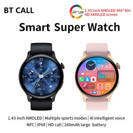 Relojes Smart Watch Men Women AMOLED Full Touch Sport Fitness Lady Watch IP67 impermeable Bluetooth para Android Smartwatch Men