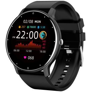 Kijkt Smart Watch Men Women Smartwatch Heartwate Monitor Sport Fitness Music Ladies kijken naar Android iOS -telefoon