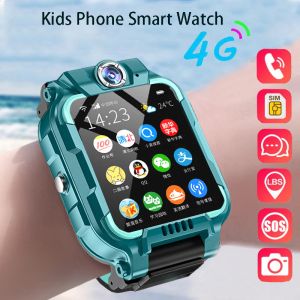 Regardez Smart Watch Student Kids Appelez le message vocal Smartwatch imperméable pour les enfants Télécommande Photo montre l'éclairage de lampe de poche