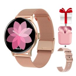 Watches Smart Watch ondersteunt Hebreeuws waterdichte IP68 Dames polshorloge 2021 Antwoord Call WhatsApp Notification Remote Music Smartwatch