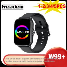 Regarde Smart Watch W99 + W99 plus 45 mm 1 Go de photos de photos album Microwear Amoled Screen Smart Watch 2023
