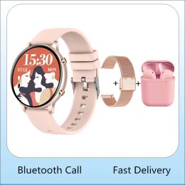 Montres Montre intelligente femme fille Smartwatch coréen 2023 IP67 Bluetooth appel assistant vocal moniteur de fréquence cardiaque en temps réel Bracelet de remise en forme