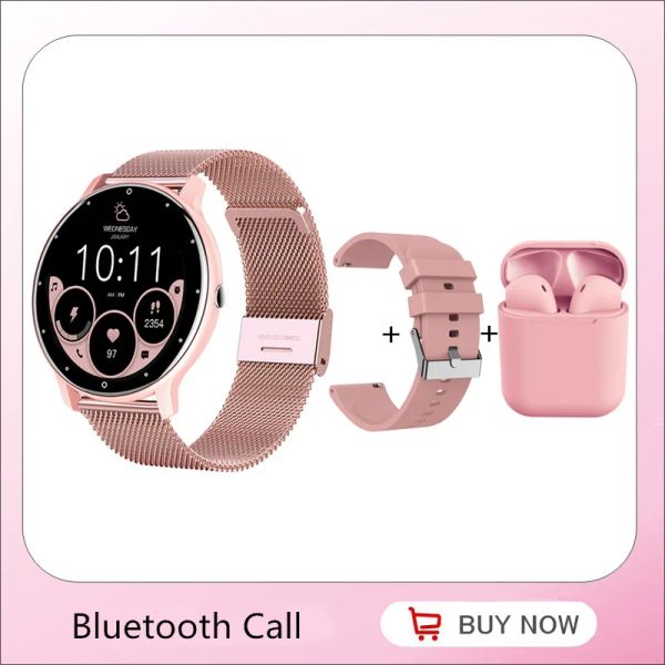 Relojes Smart Watch Women Men 1.39 pulgadas Pantalla táctil completa Asistente de voz de WhatsApp Mensaje Notificación Bluetooth Respuesta Llame Smartwatch