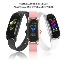 Montres Smart Watch Women Men Smartwatch Temperature Monitor Bracelet Imperproof Hyperping Pressure Sports Montres pour Android iOS 20J22