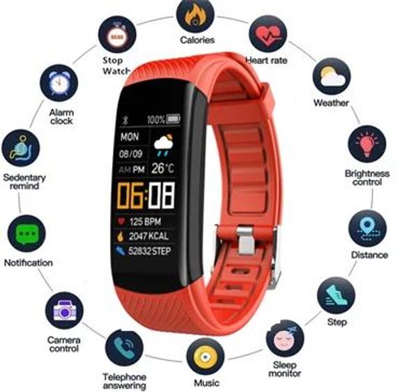 Montres Montres Intelligentes Hommes Femmes Compatible Bluetooth Smartwatch Tactile Bracelet Intelligent Bracelet de Fitness Montres Connectées pour IOS Android