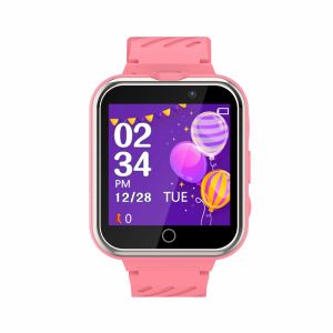 Relojes Smartwatch for Children Multifuncional Builtin 24 juegos Tarjeta SD Cámara Dual Cámara táctil Reloj Sports Pink Sports