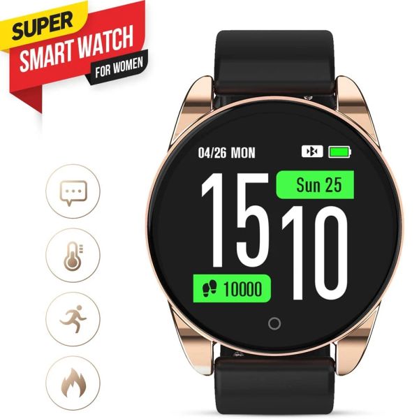 Regarde SN93 Smartwatch pour les femmes Activité de fitness sportive Tracker cardiaque Slect Pressure Sleep Monitor Smart Watch