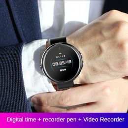 SRUTON V10 Digitale spraakgestuurde audiorecorder Horloge Dictafoon Sportstappenteller HIFI Muziekspeler Smart Polshorloge MP3 256G