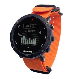 Relojes SUNROAD FR934 GPS + GLONASS + Beidou reloj inteligente rastreador GPS Fitness impermeable altímetro barómetro brújula reloj Digital Hombre