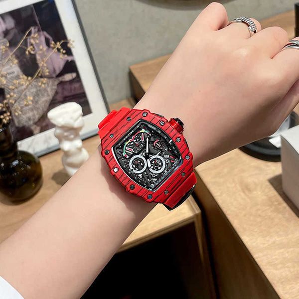 Montres Top suisses Montres-bracelets Charlie's Montre pour femme non mécanique 10 marques Tendance étudiante Mile Red Magic Black Technologie Tritium Gas