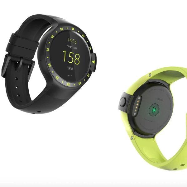 Montres TICSMARTWATCH S Wear Os Smartwatch pour les hommes Femmes 4 Go Rom IP67 Imperméable avec Google OS pour iOS Android Hzbot Nylon Strap 95New