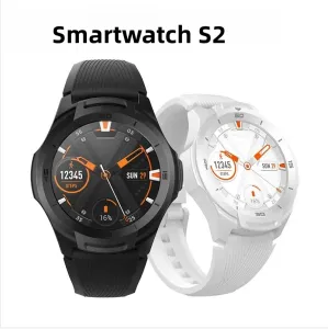 Montres TicSmartwatch S2 Wear OS par Google Smartwatch GPS intégré Moniteur de fréquence cardiaque 24 heures pour hommes 5ATM IP68 étanche pour IOS Android