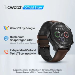 Montres Ticwatch Pro 3 Ultra LTE Wear OS Smartwatch Vodafone et Orange Snapdragon Wear 4100 Watch Blood Oxygène Surveillant NFC Paiement