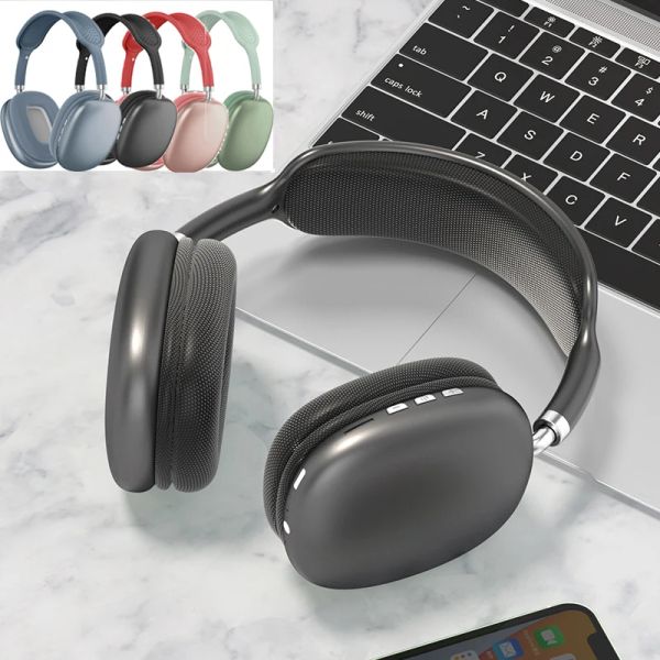 Montres Headphones Bluetooth améliorés Casiques de casque Bluetooth réduction Stéréo Stéréo avec micro pour iPhone PC Prise en charge des cadeaux de carte TF