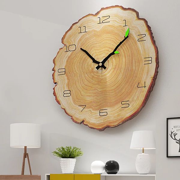 Montres Vintage en bois mural horloge moderne conception