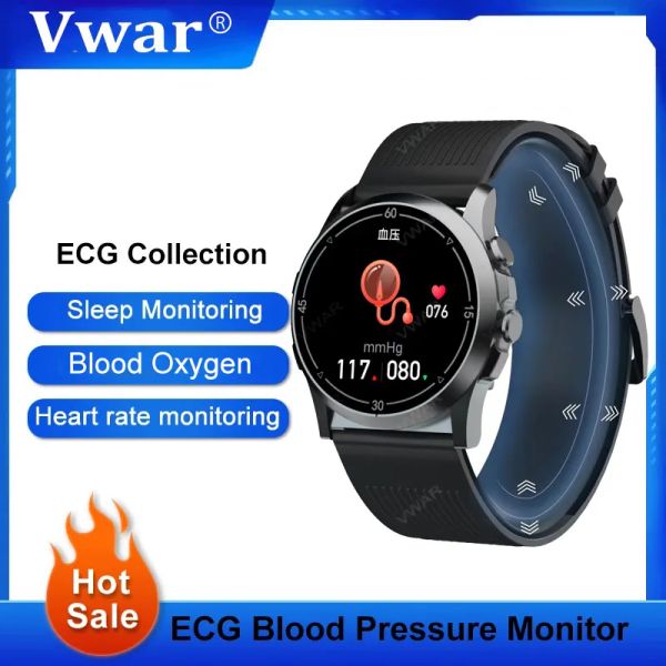 Montres VWAR Health Smart Watch ECG PPG Air Pompe True Presse de pression artérielle précise Smartwatch Sport Fitness Tracker Man Pump1 Montres