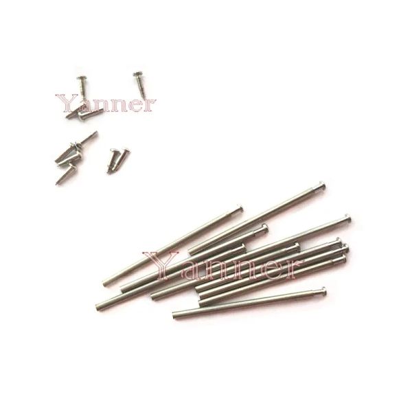 Montres Pièces de montres Tube Friction Barres de pression de broches Pins Ends de rivets pour la bande de montre Boucpes boucles Boucles Bracelets Épaisseur de 1,0 mm