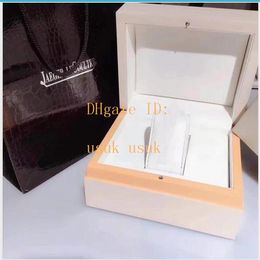 Montres White Boxes Mens Ladies for Gift MASTER Rectangle 1368420 1288420 Boîte en bois d'origine avec certificat Tote Bag268z
