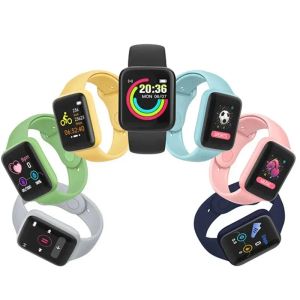 Relojes al por mayor Y68/D20 Smart Watch Men Women 1.44 pulgadas FitPro App Sports Wallpand personalizado Fondo de pantalla USB Charger Bluetooth SmartBand