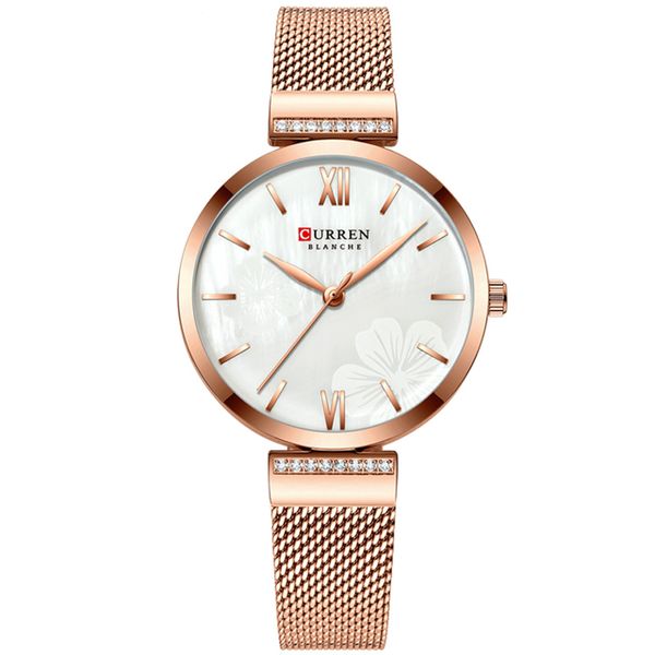 Montres Womens Simple Mode Quartz Montre Dames Bracelet Bracelet Bracelet En Acier Inoxydable Clock Relogios Feminino