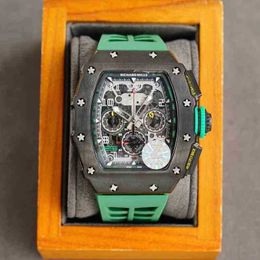 Horloges Polshorloge Designer Luxe Heren Mechanisch Horloge z 013 Ri Cha De m Le Rm11-03 Beweging 50x40mm Zwitserse Horloges E50A