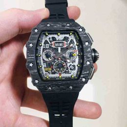 Uhren Armbanduhr Designer Luxus Herren Mechanik Uhren Richa Milles Armbanduhr Business Transparent Mclaren Machinery Herrenuhr Carbon Z817