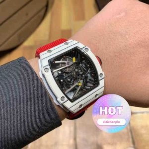 montres montre-bracelet designer luxe hommes mécanique montres montre-bracelet en fibre de carbone lumière technologie creuse hommes automatique mecha