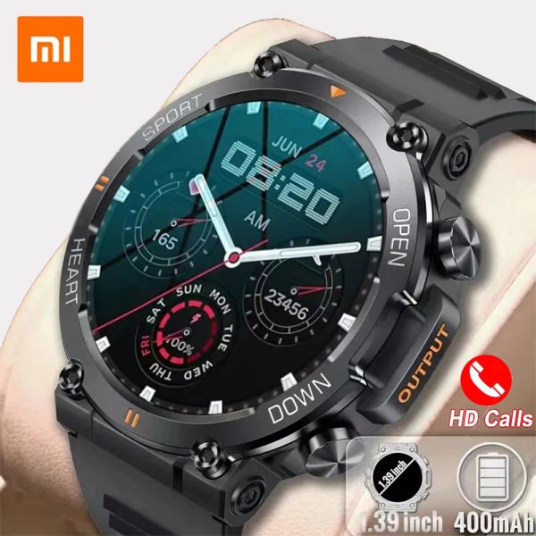 Montres Xiaomi 1,39 pouce HD Men Sports Fitness Tracker Heart Monitor 400mAh Smartwatch Bluetooth Call Smart Watch pour Android iOS 2023