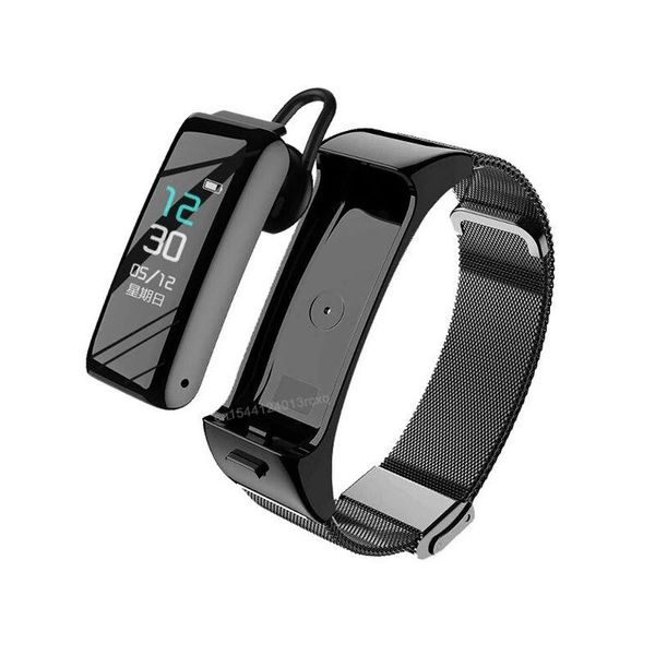 Montres Xiaomi 2 en 1 bracelets intelligents avec écouteurs Bluetooth Bracelet de remise en forme appels vocaux moniteur de fréquence cardiaque montre intelligente pour hommes femmes