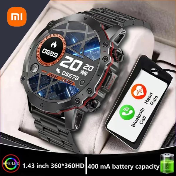 Montres Xiaomi 360 AMOLED HD Screen montre pour les hommes Smart Watch Bluetooth appelant Smartwatch 2023 Clock Sports Fashion New Smartband Man