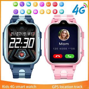 Horloges Xiaomi 4G Kids Smartwatch Videogesprek SIM GPS Locatie SOS Sport Stappenteller Armband Waterdicht Touchscreen 2022 Nieuw Smart Watch