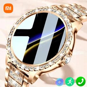 Montres Xiaomi mode femmes montre intelligente véritable sang oxygène 1.32 pouces 360 * 360 HD écran diamant Bracelet Bluetooth appel Smartwatch dames