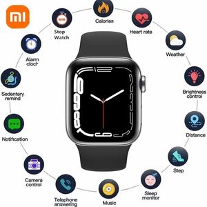 Montres Xiaomi I7Pro Max NFC montre intelligente Bluetooth appel Smartwatch pour hommes femmes 1,9 pouces charge sans fil montre personnalisée visage fréquence cardiaque