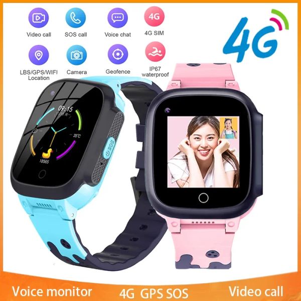 Montres Xiaomi Mijia Children Smartwatch GPS tracker SOS WiFi Température corporelle Moniteur de son vidéo APPEL VIDEO