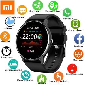 Horloges Xiaomi Mijia Nieuw slim horloge Heren Dames Volledig touchscreen Sport Fitnesshorloge Man IP67 Waterdichte Bluetooth Smartwatch Heren