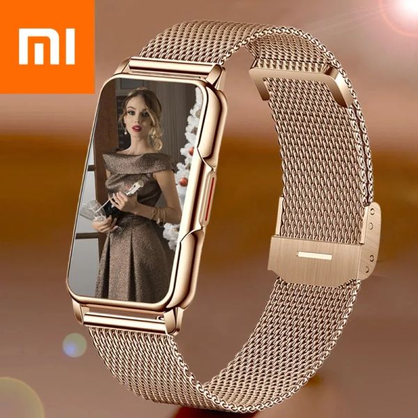 Relojes Xiaomi reloj inteligente deportivo hombres mujeres completamente táctil Fitness Tracker IP67 reloj inteligente resistente al agua para teléfono Huawei Xiaomi