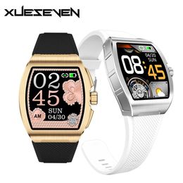 Montres XUESEVEN C1 montre intelligente plein écran tactile sport Fitness hommes montre IP68 étanche Bluetooth Smartwatch pour Android IOS PK D20