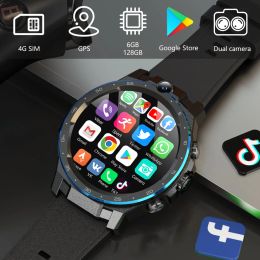 Relojes XUESEVEN KOM33 Versión Global 4G Red Celular Reloj Inteligente para Hombres 6GB 128GB Octacore Android10 Cámara GPS Smartwatch Teléfonos