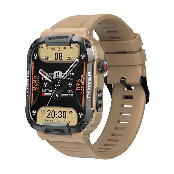 Relojes YEZHOU2 Mk66 Reloj ultra inteligente para hombre Llamadas Bluetooth 400 mah Batería grande Asistente de voz Pulsera inteligente Reloj deportivo con Android