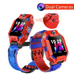 Horloges z6 kinderen kinderen smart watch ip67 Deep waterdichte 2G simkaart lbs tracker camera sos call locatie herinnering antilost pk q50 Q12